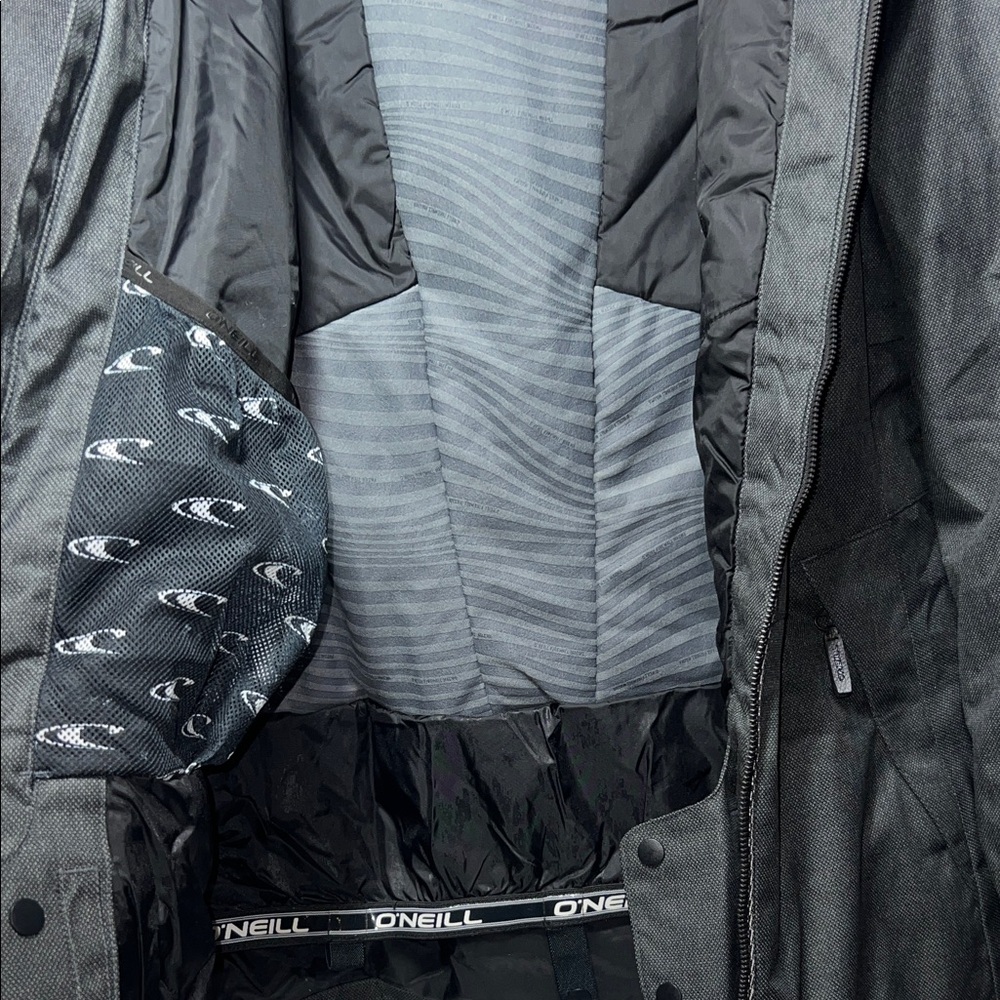 O'Neill Girls Large (12/14) Charcoal Ski Jacket - Picture 8 of 12